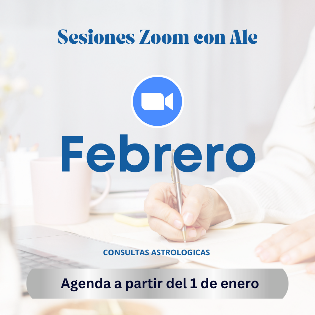 Sesiones Zoom con Ale,  FEBRERO 2025