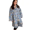 1 Selene Jacket. Color azul acero con gatos