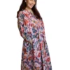 1 Shakti dress, Color palo de rosa con flores