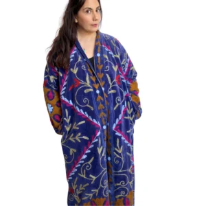 Lakshmi Coat. Color azul cobalto