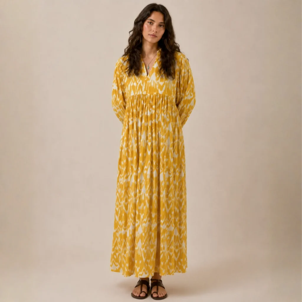 Shakti dress, Color amarillo