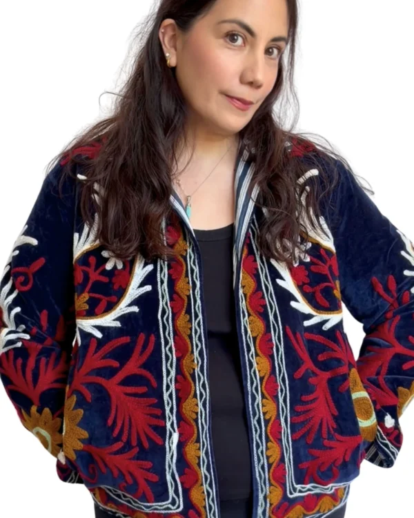 2 Lakshmi Jacket. Color azul rey y rojo