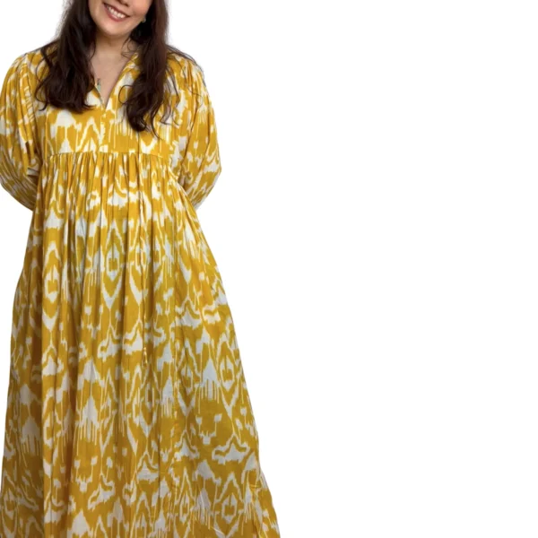 3 Shakti dress, Color amarillo