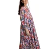 3 Shakti dress, Color palo de rosa con flores