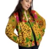 3 Lakshmi Jacket. Color mostaza con tigres de bengala