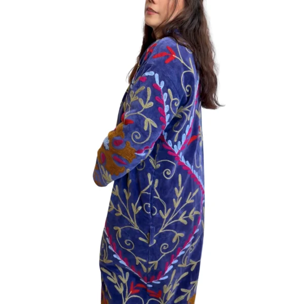 Lakshmi Coat. Color azul cobalto
