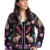 30 Lakshmi Jacket. Color negro con conejos