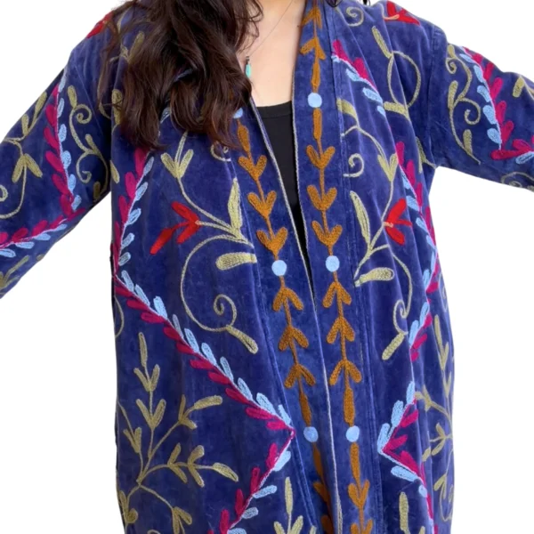 Lakshmi Coat. Color azul cobalto